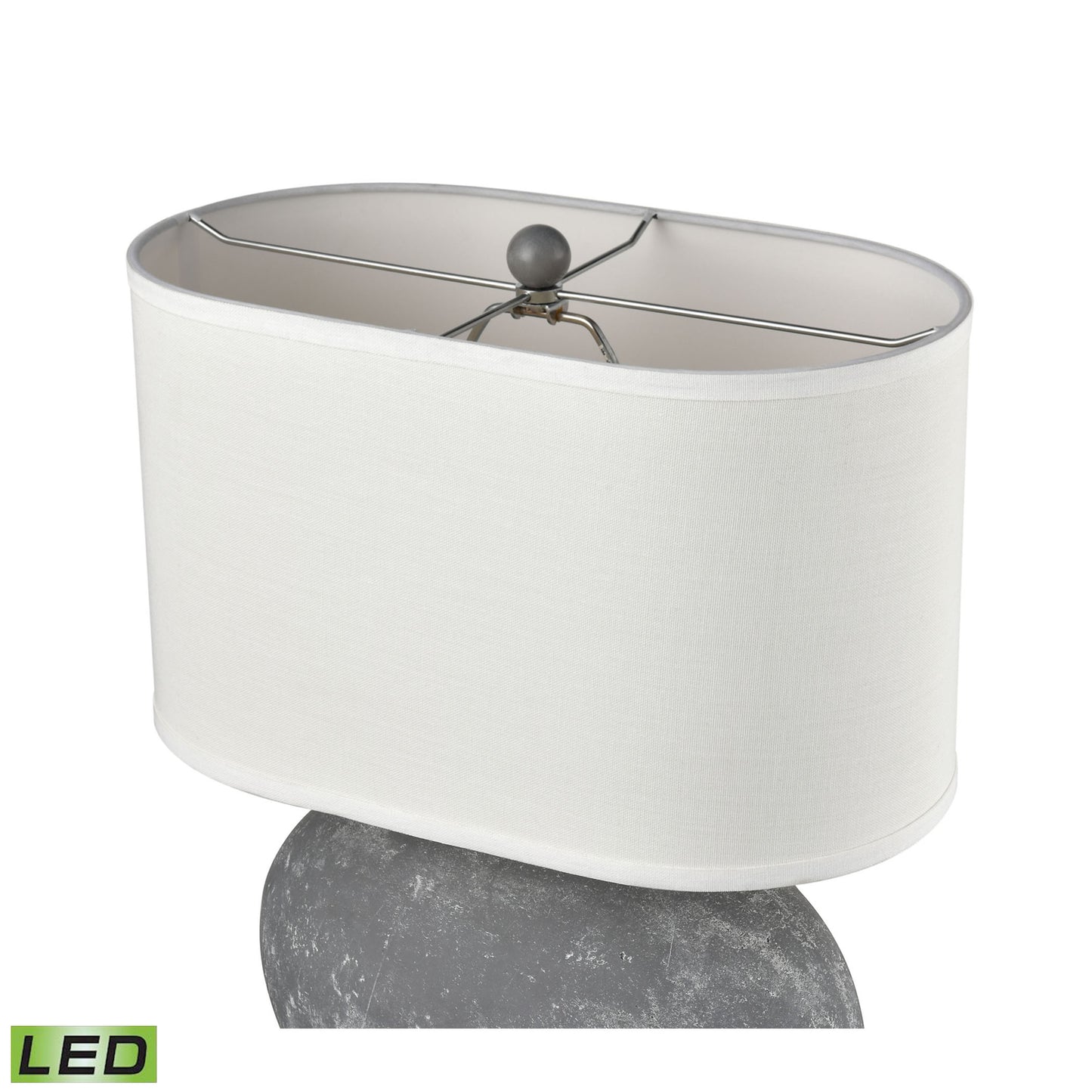 ELK SIGNATURE H0019-8053-LED Elin 20'' High 1-Light Table Lamp - Concrete - Includes LED Bulb