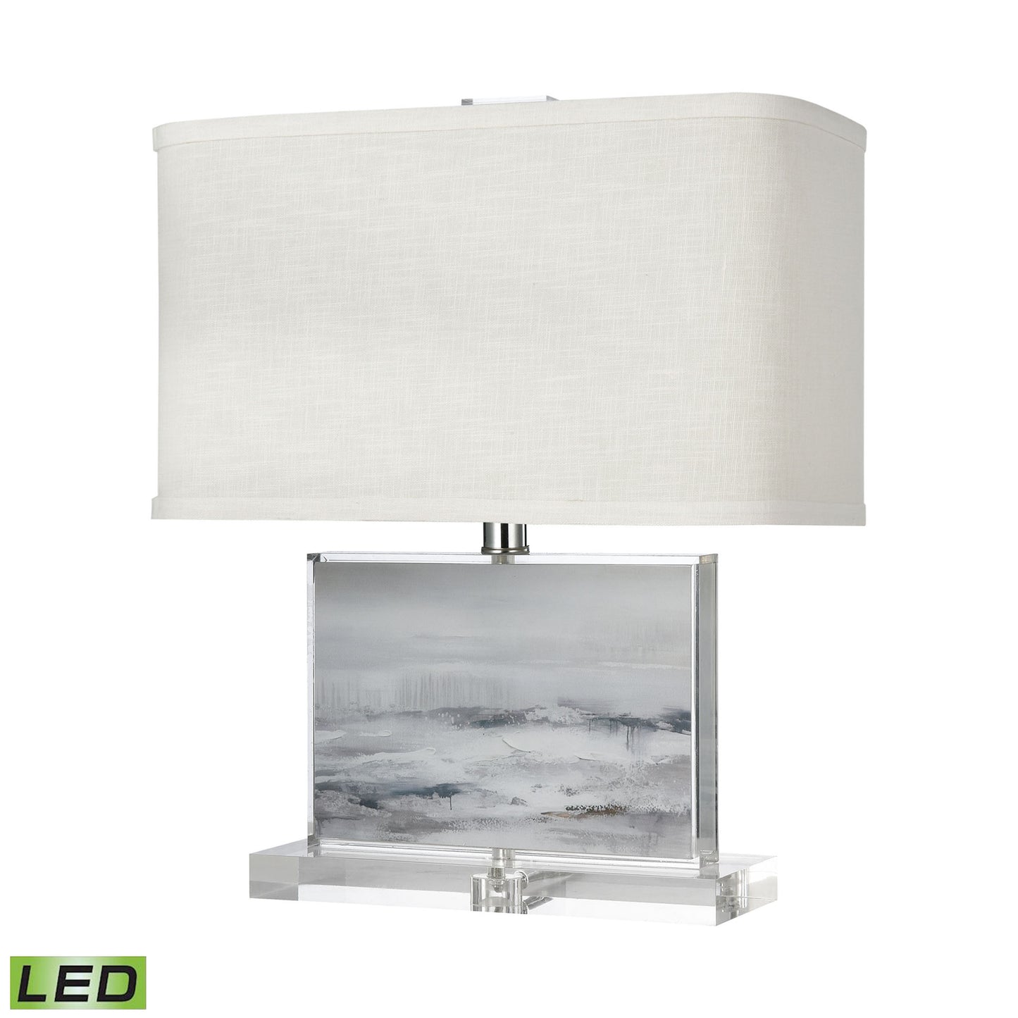 ELK SIGNATURE H0019-8067-LED Barnes 18'' High 1-Light Table Lamp - Gray - Includes LED Bulb