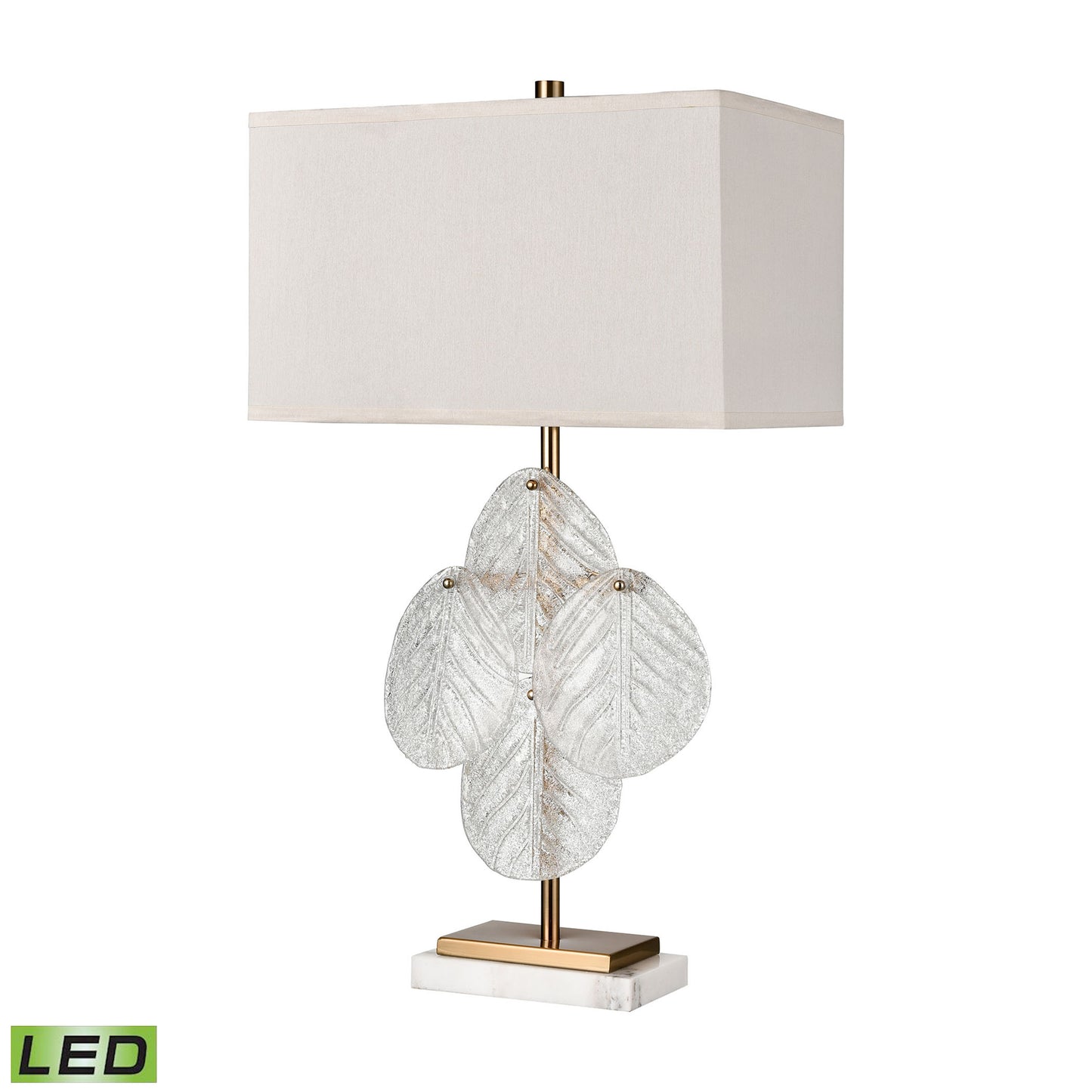 ELK SIGNATURE H0019-8550-LED Glade 30'' High 1-Light Table Lamp - Satin Brass - Includes LED Bulb