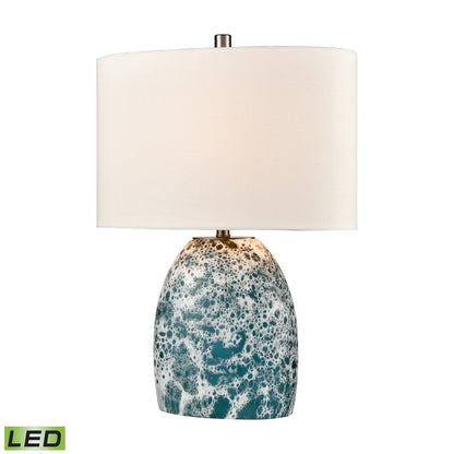 ELK SIGNATURE H0019-8552-LED Offshore 22'' High 1-Light Table Lamp - Blue - Includes LED Bulb