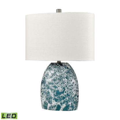 ELK SIGNATURE H0019-8552-LED Offshore 22'' High 1-Light Table Lamp - Blue - Includes LED Bulb