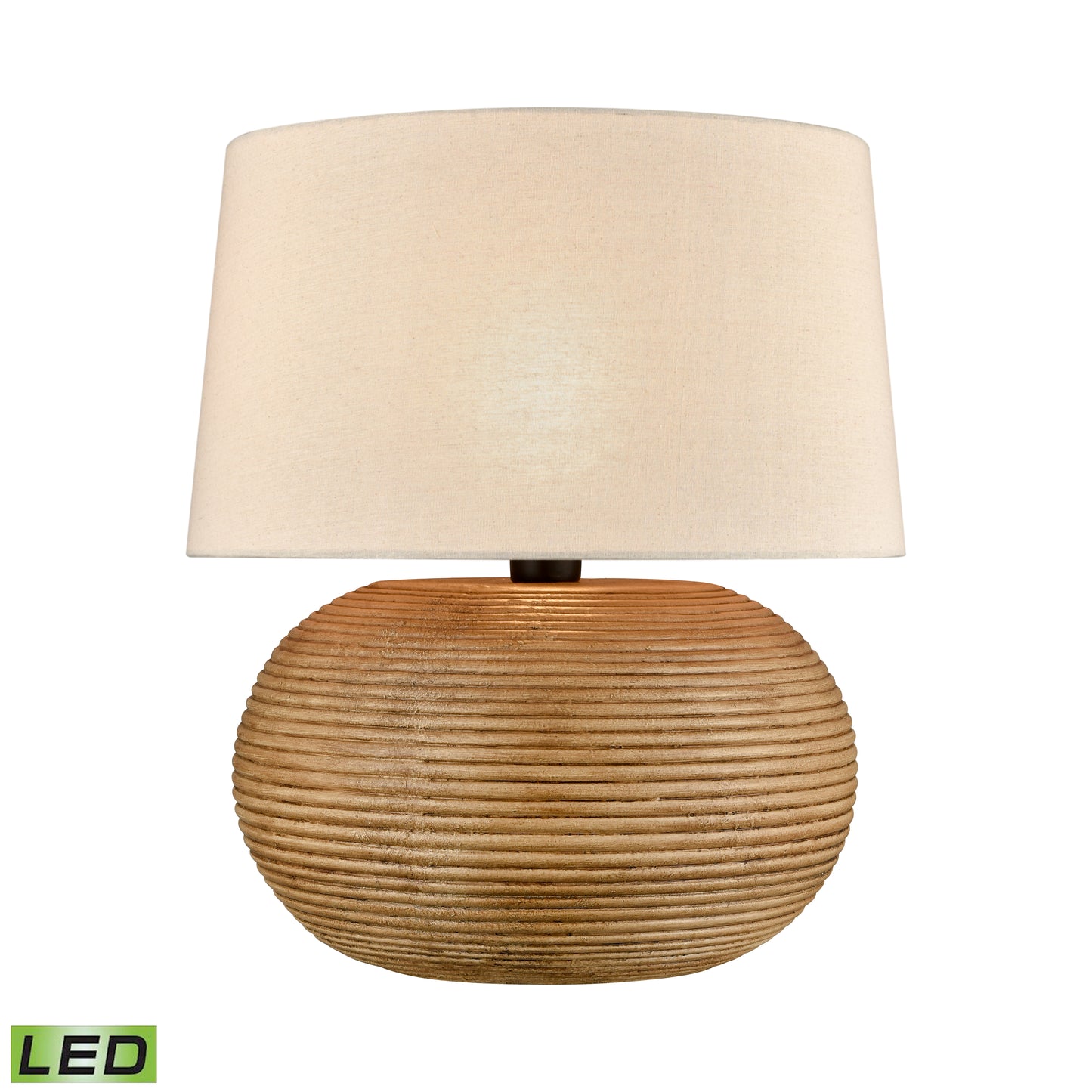 ELK SIGNATURE H0019-8560-LED Terran 22'' High 1-Light Outdoor Table Lamp - Natural - Includes LED Bulb