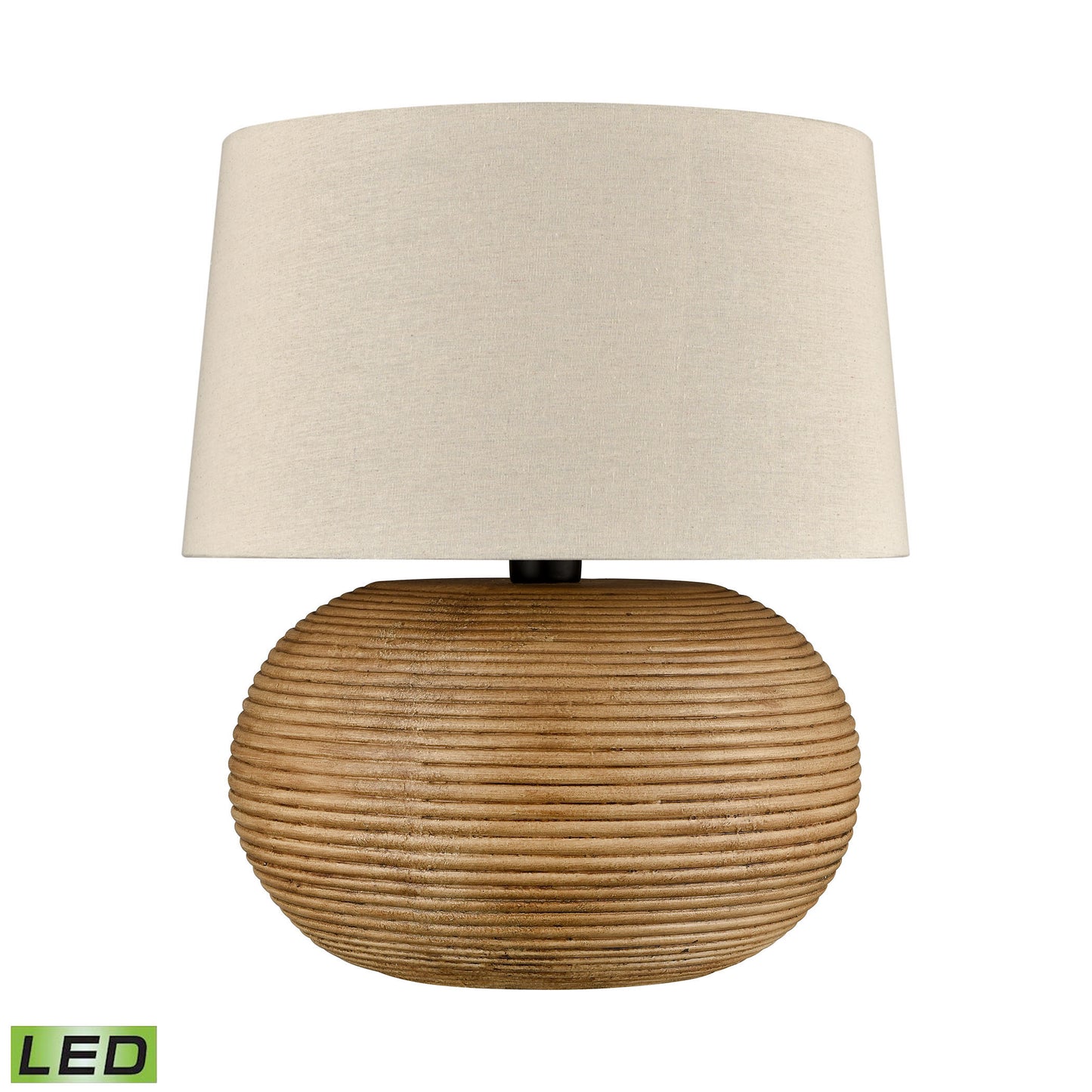 ELK SIGNATURE H0019-8560-LED Terran 22'' High 1-Light Outdoor Table Lamp - Natural - Includes LED Bulb