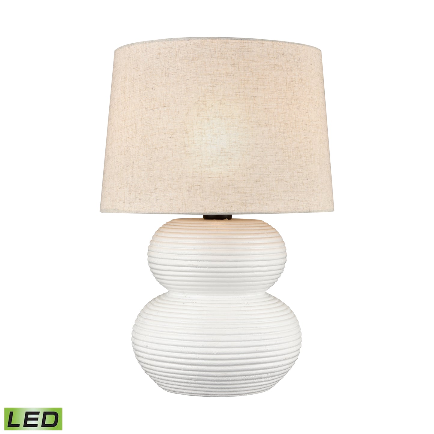 ELK SIGNATURE H0019-8561-LED Phillipa 25'' High 1-Light Outdoor Table Lamp - Matte White - Includes LED Bulb