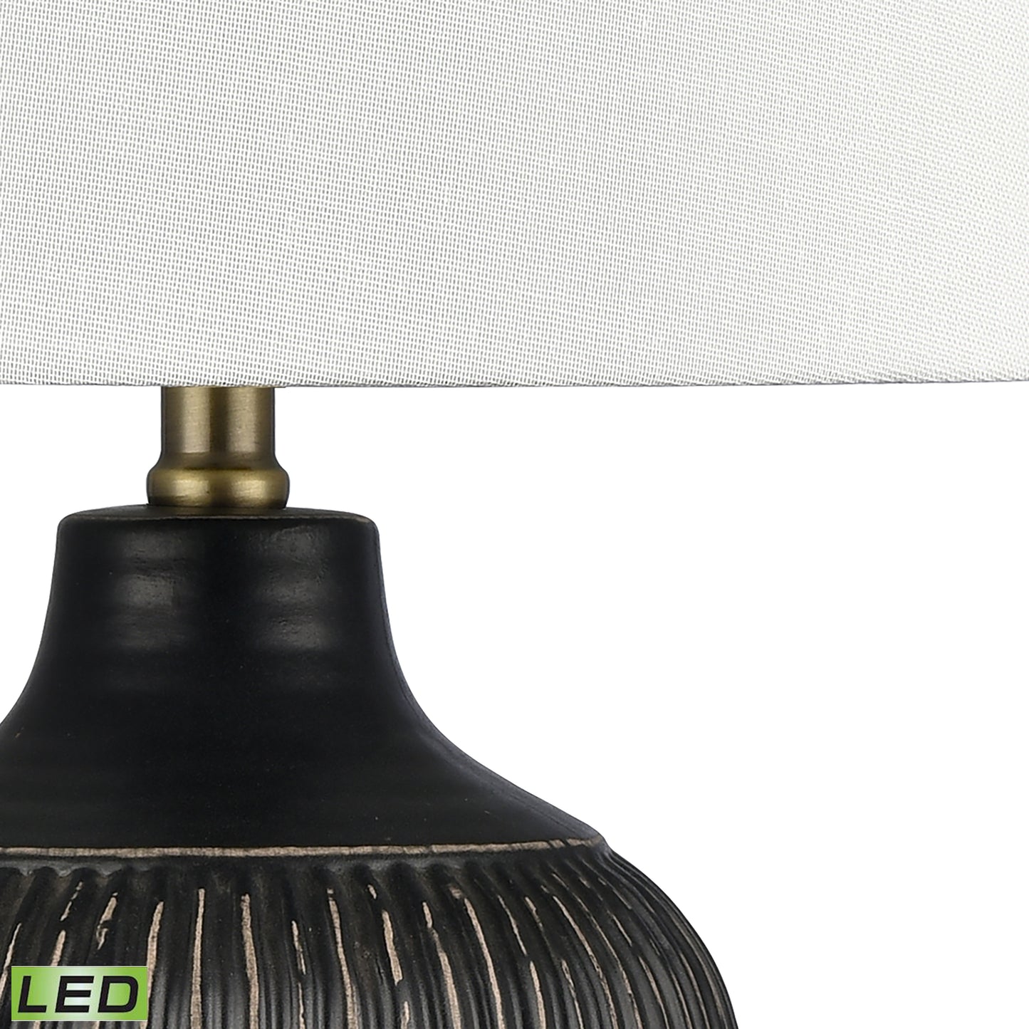 ELK SIGNATURE H0019-9492-LED Knighton 24'' High 1-Light Table Lamp - Antique Black - Includes LED Bulb