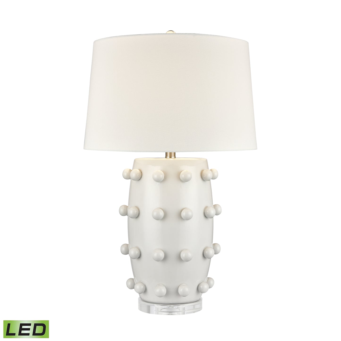 ELK SIGNATURE H0019-9501-LED Torny 28'' High 1-Light Table Lamp - White - Includes LED Bulb