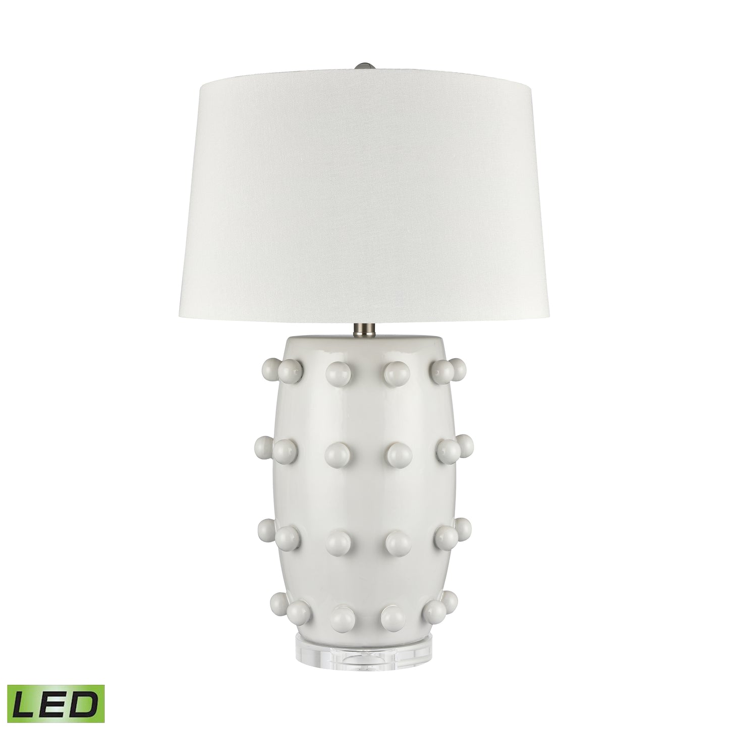 ELK SIGNATURE H0019-9501-LED Torny 28'' High 1-Light Table Lamp - White - Includes LED Bulb