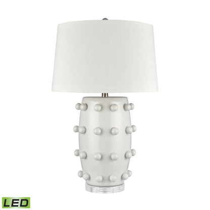 ELK SIGNATURE H0019-9501-LED Torny 28'' High 1-Light Table Lamp - White - Includes LED Bulb