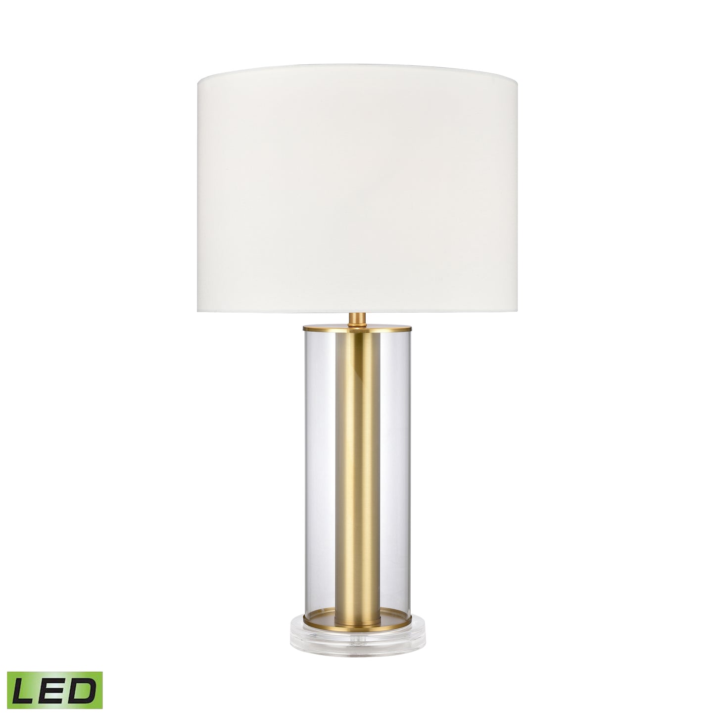 ELK SIGNATURE H0019-9507-LED Tower Plaza 26'' High 1-Light Table Lamp - Clear - Includes LED Bulb