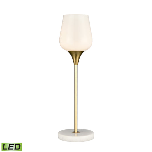 ELK SIGNATURE H0019-9510-LED Finch Lane 20'' High 1-Light Table Lamp - Satin Gold - Includes LED Bulb