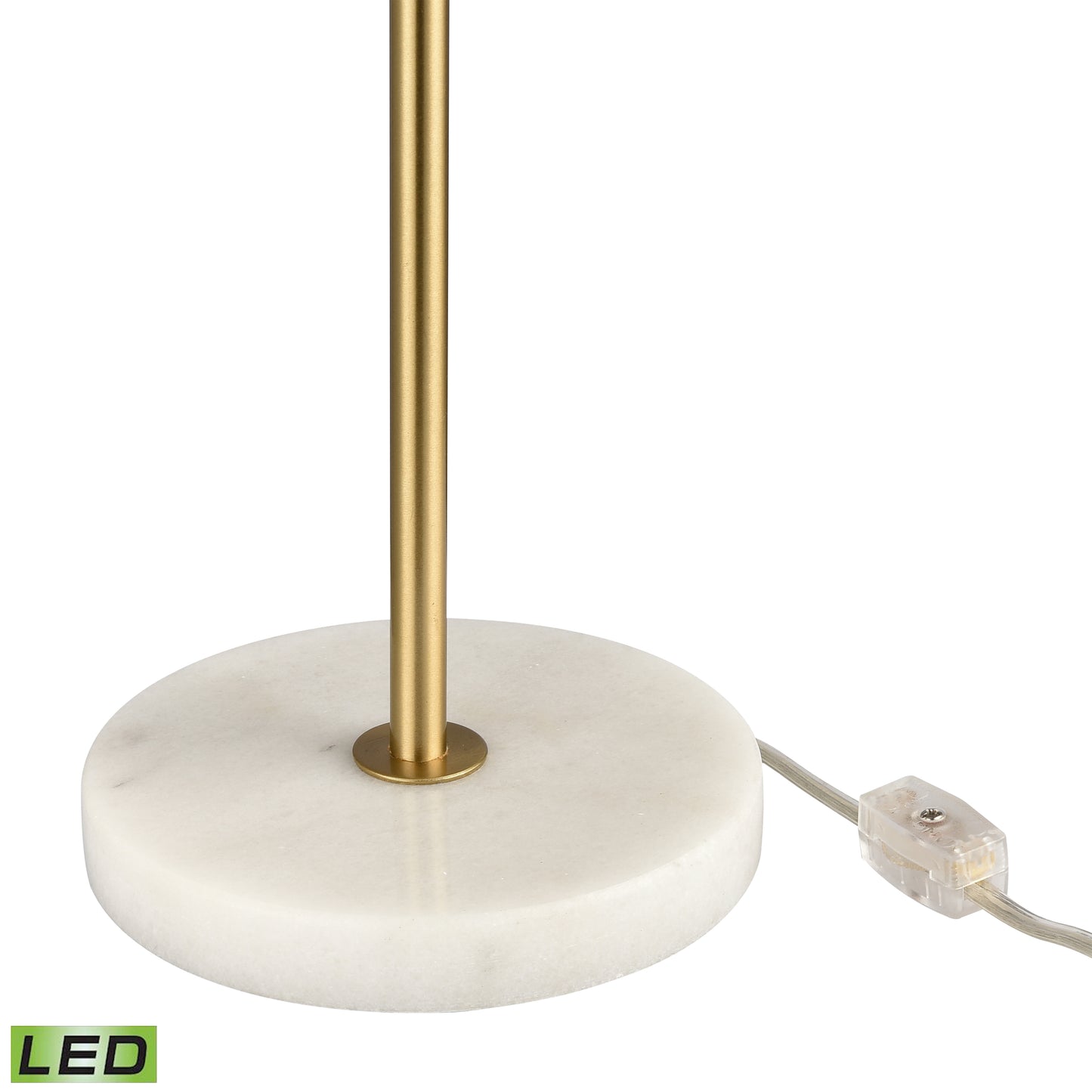 ELK SIGNATURE H0019-9510-LED Finch Lane 20'' High 1-Light Table Lamp - Satin Gold - Includes LED Bulb