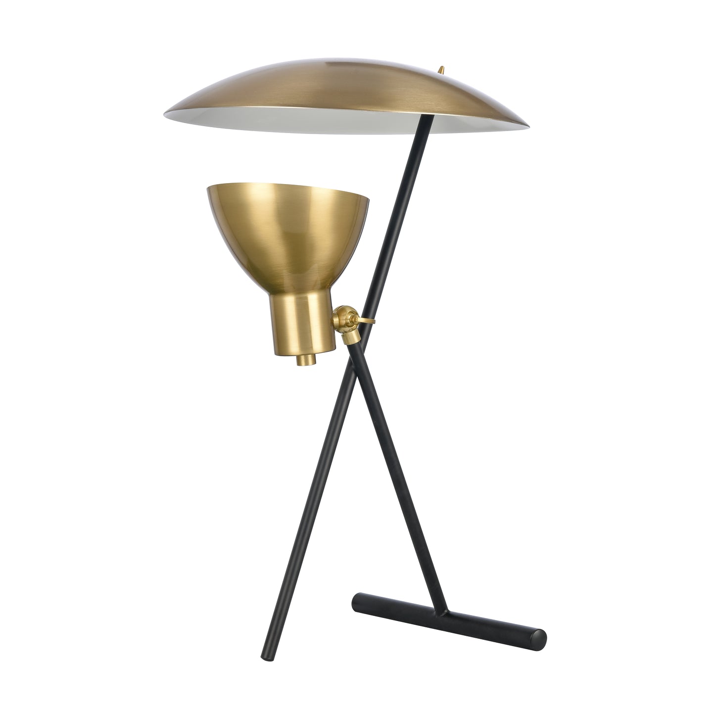 ELK SIGNATURE H0019-9511 Wyman Square 19'' High 1-Light Desk Lamp - Satin Gold