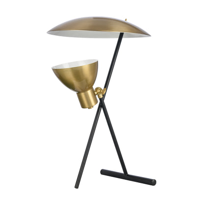 ELK SIGNATURE H0019-9511 Wyman Square 19'' High 1-Light Desk Lamp - Satin Gold