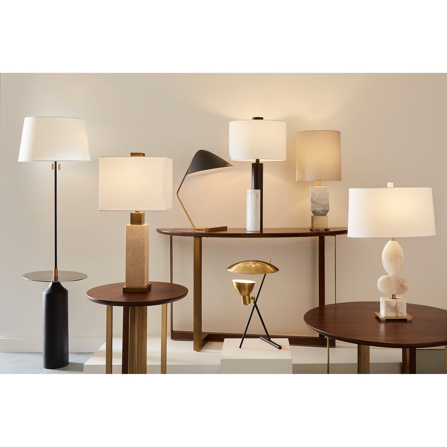 ELK SIGNATURE H0019-9511 Wyman Square 19'' High 1-Light Desk Lamp - Satin Gold