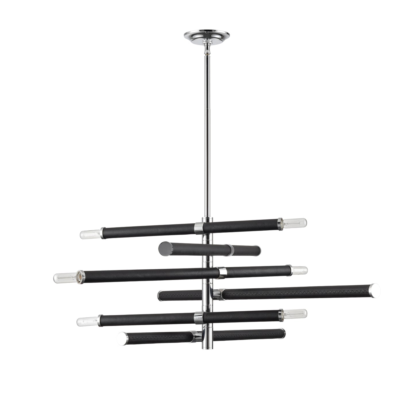 ELK SIGNATURE H0019-9552 Crosspiece 39'' Wide 6-Light Chandelier - Black