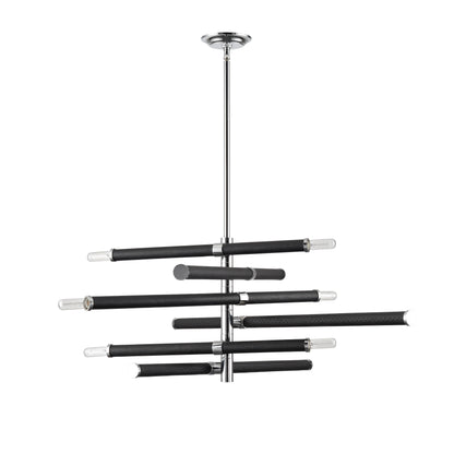 ELK SIGNATURE H0019-9552 Crosspiece 39'' Wide 6-Light Chandelier - Black