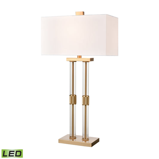 ELK SIGNATURE H0019-9567-LED Roseden Court 34'' High 1-Light Table Lamp - Aged Brass - Includes LED Bulb