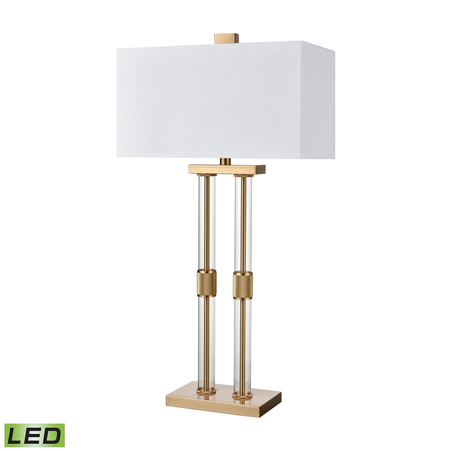 ELK SIGNATURE H0019-9567-LED Roseden Court 34'' High 1-Light Table Lamp - Aged Brass - Includes LED Bulb