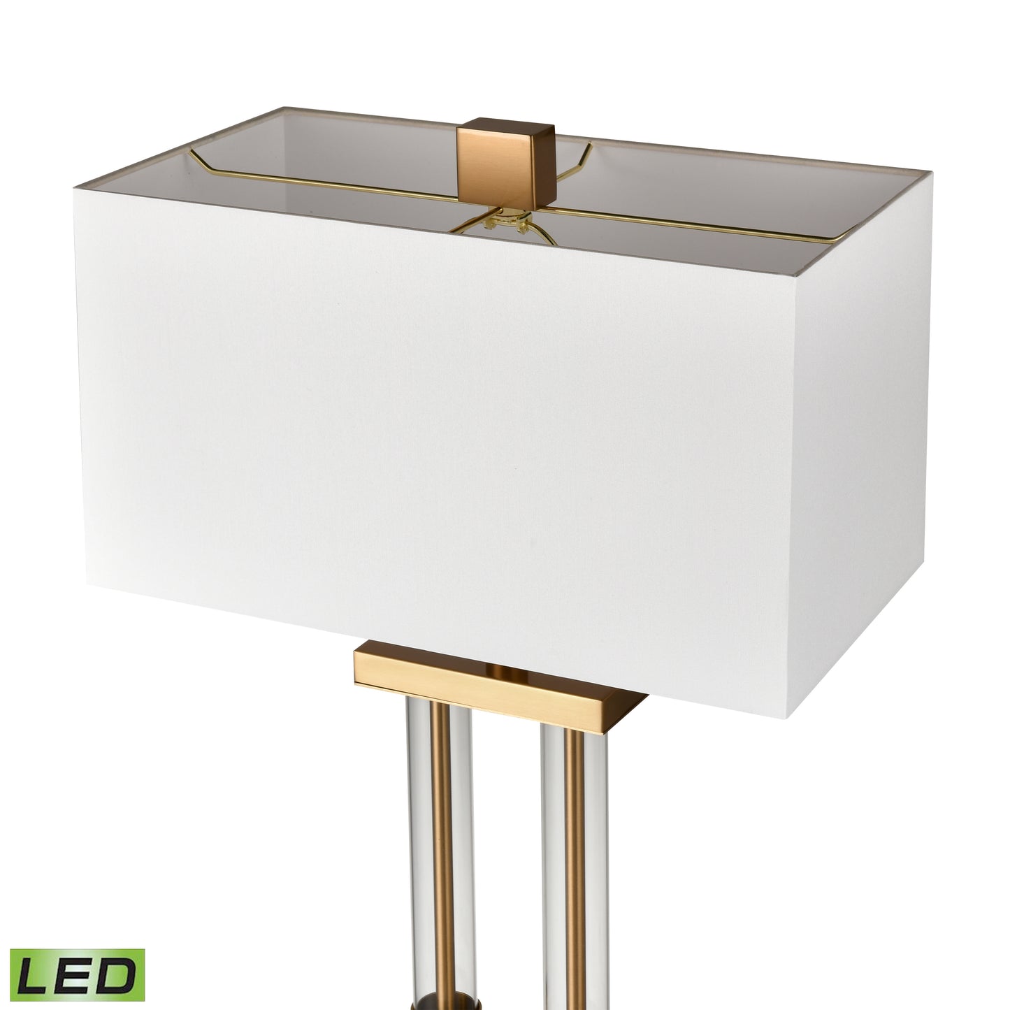 ELK SIGNATURE H0019-9567-LED Roseden Court 34'' High 1-Light Table Lamp - Aged Brass - Includes LED Bulb