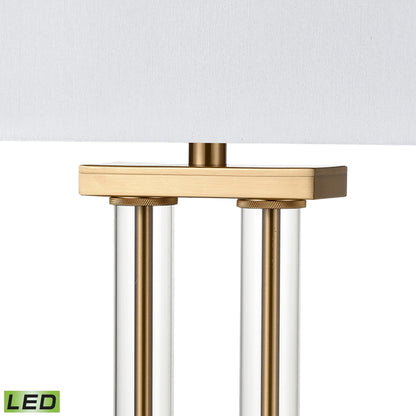 ELK SIGNATURE H0019-9567-LED Roseden Court 34'' High 1-Light Table Lamp - Aged Brass - Includes LED Bulb