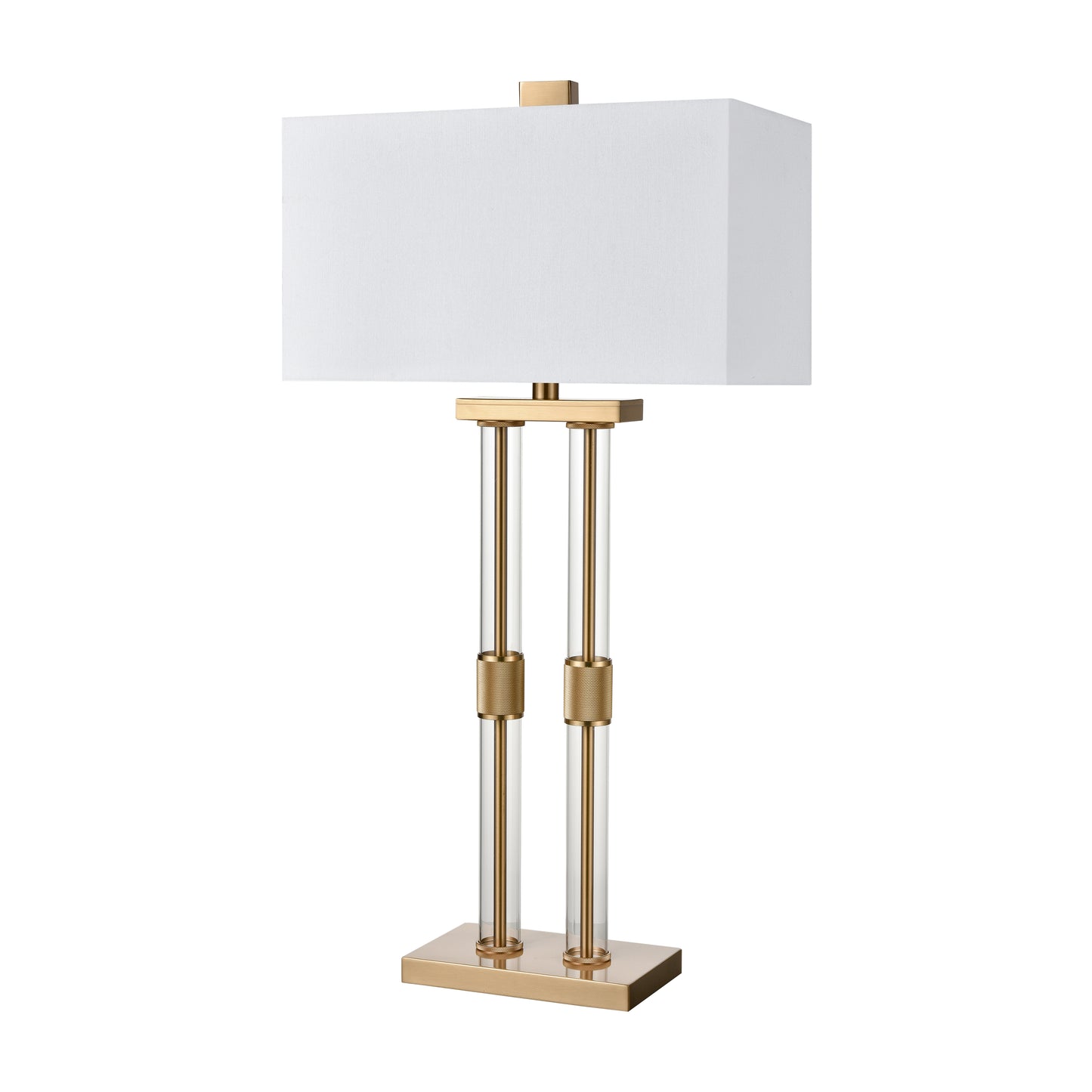 ELK SIGNATURE H0019-9567 Roseden Court 34'' High 1-Light Table Lamp - Aged Brass