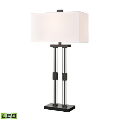 ELK SIGNATURE H0019-9568-LED Roseden Court 34'' High 1-Light Table Lamp - Matte Black - Includes LED Bulb