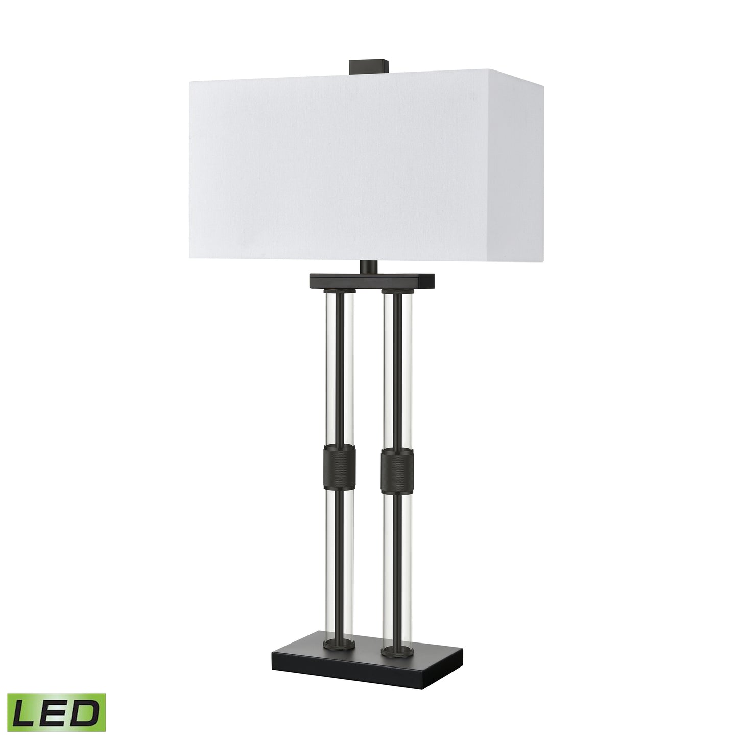 ELK SIGNATURE H0019-9568-LED Roseden Court 34'' High 1-Light Table Lamp - Matte Black - Includes LED Bulb