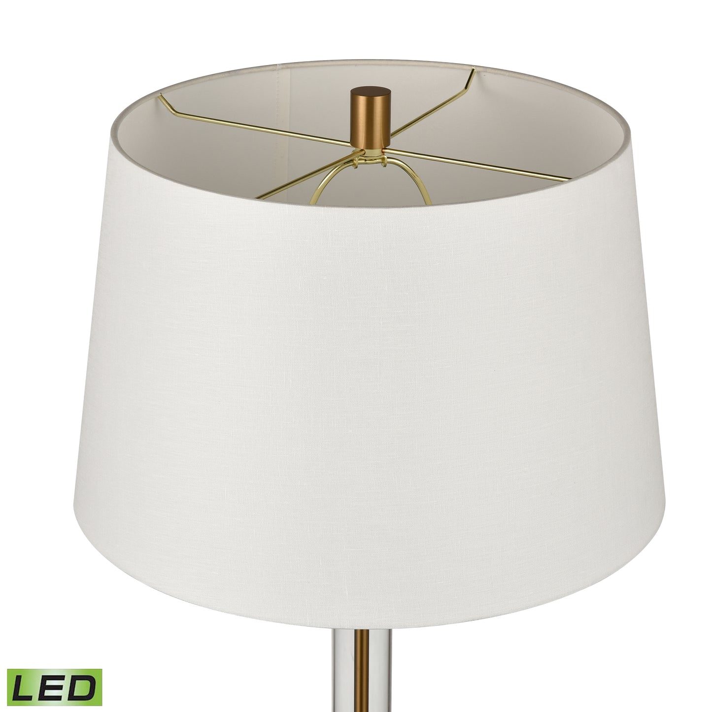 ELK SIGNATURE H0019-9569-LED Roseden Court 62'' High 1-Light Floor Lamp - Aged Brass - Includes LED Bulb