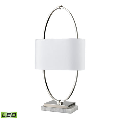 ELK SIGNATURE H0019-9571-LED Gosforth 32'' High 1-Light Table Lamp - Polished Nickel - Includes LED Bulb