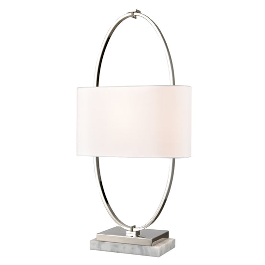 ELK SIGNATURE H0019-9571 Gosforth 32'' High 1-Light Table Lamp - Polished Nickel