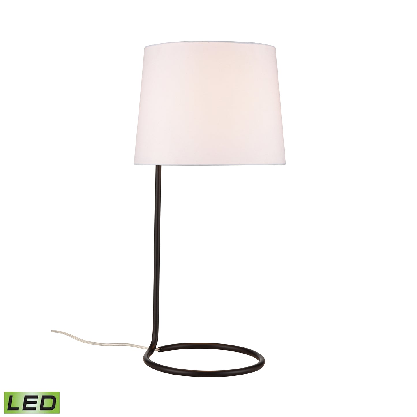 ELK SIGNATURE H0019-9581-LED Loophole 29'' High 1-Light Table Lamp - Oiled Bronze - Includes LED Bulb