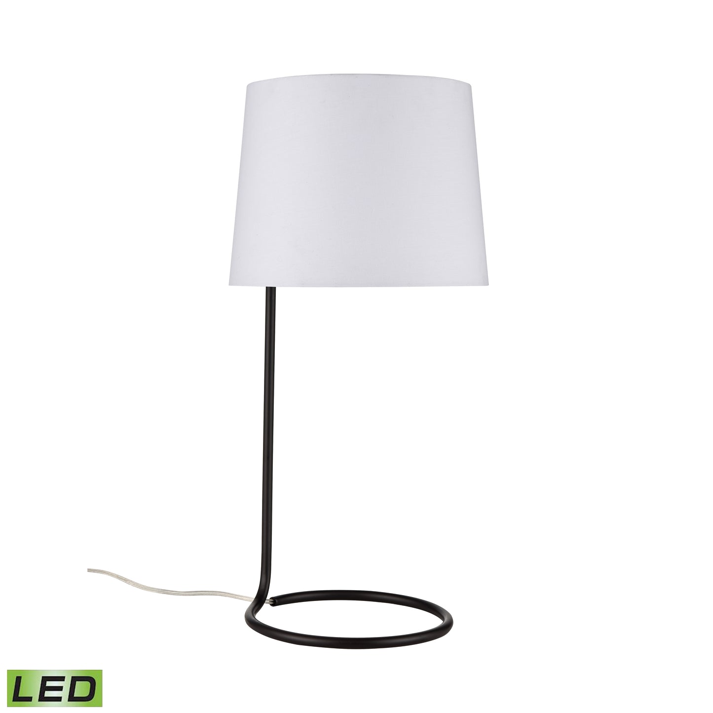 ELK SIGNATURE H0019-9581-LED Loophole 29'' High 1-Light Table Lamp - Oiled Bronze - Includes LED Bulb