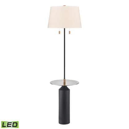 ELK SIGNATURE H0019-9584-LED Shelve It 65'' High 2-Light Floor Lamp - Matte Black - Includes LED Bulbs