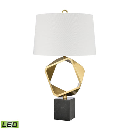 ELK SIGNATURE H0019-9595-LED Optical 32'' High 1-Light Table Lamp - Brass - Includes LED Bulb