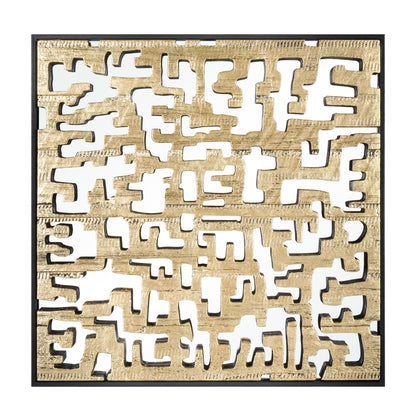 ELK SIGNATURE H0036-8216 Mapped Dimensional Wall Art - Gold