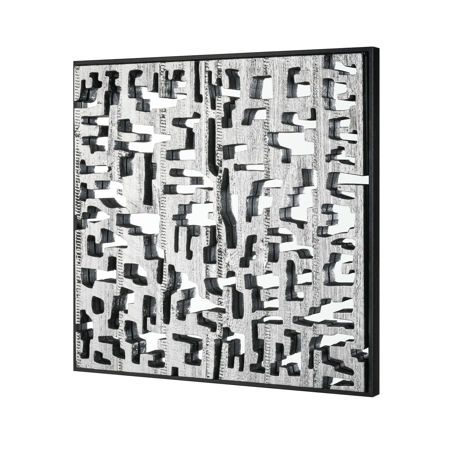 ELK SIGNATURE H0036-8217 Mapped Dimensional Wall Art - Silver