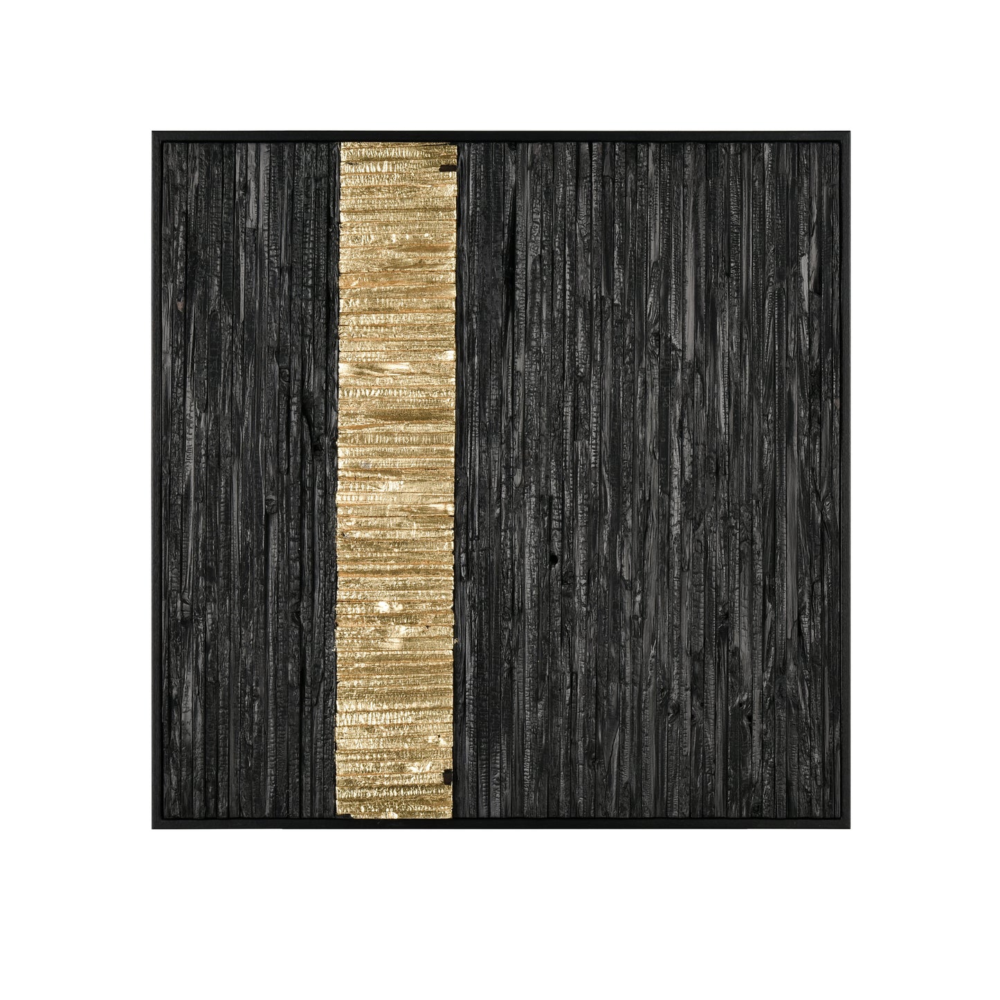 ELK SIGNATURE H0036-9736 Stripe Wood Dimensional Wall Art - Black