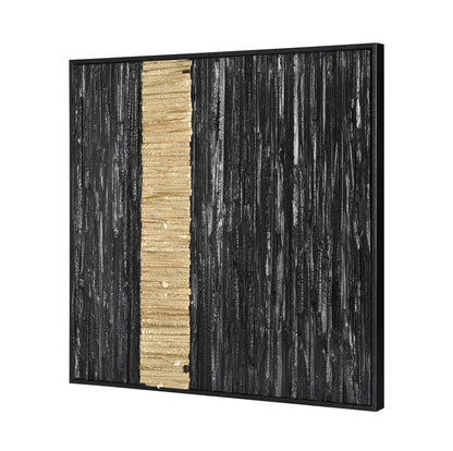 ELK SIGNATURE H0036-9736 Stripe Wood Dimensional Wall Art - Black