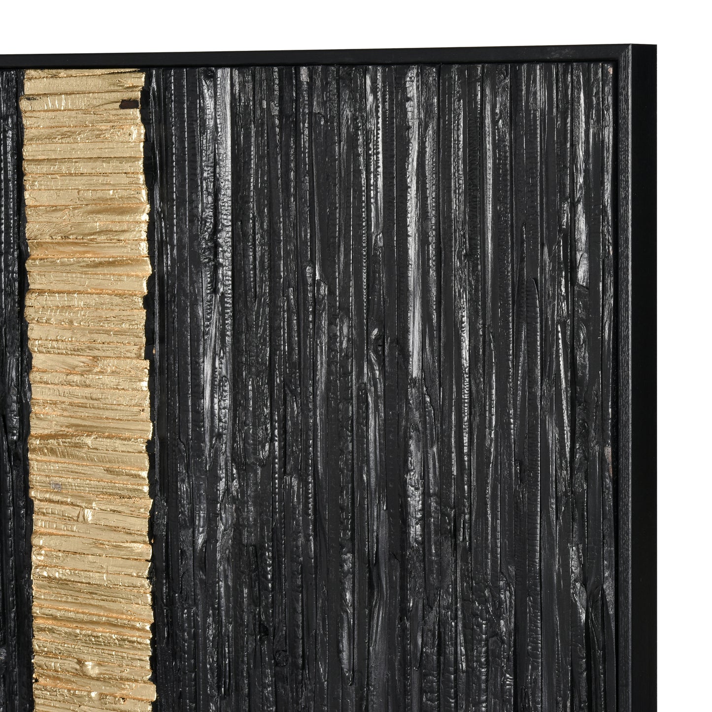 ELK SIGNATURE H0036-9736 Stripe Wood Dimensional Wall Art - Black