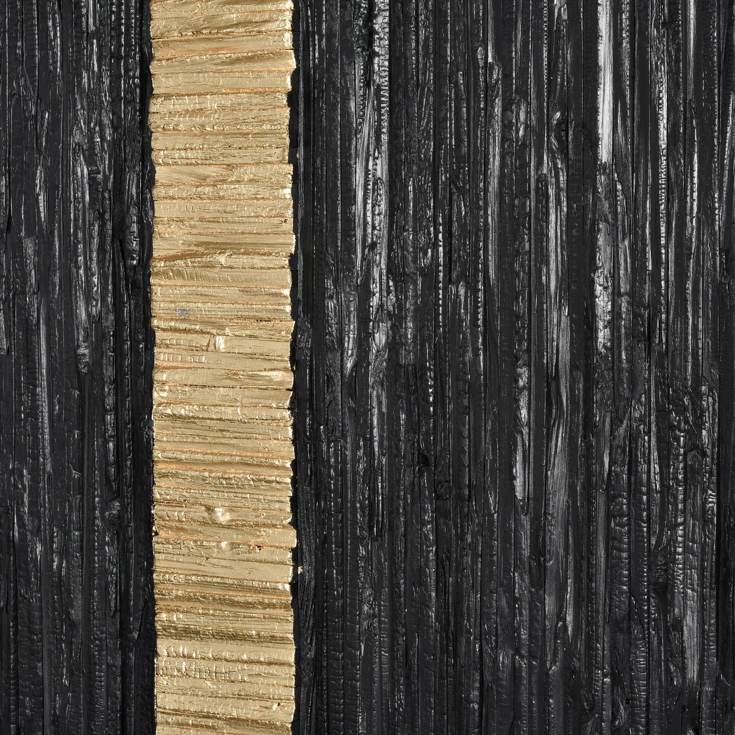 ELK SIGNATURE H0036-9736 Stripe Wood Dimensional Wall Art - Black