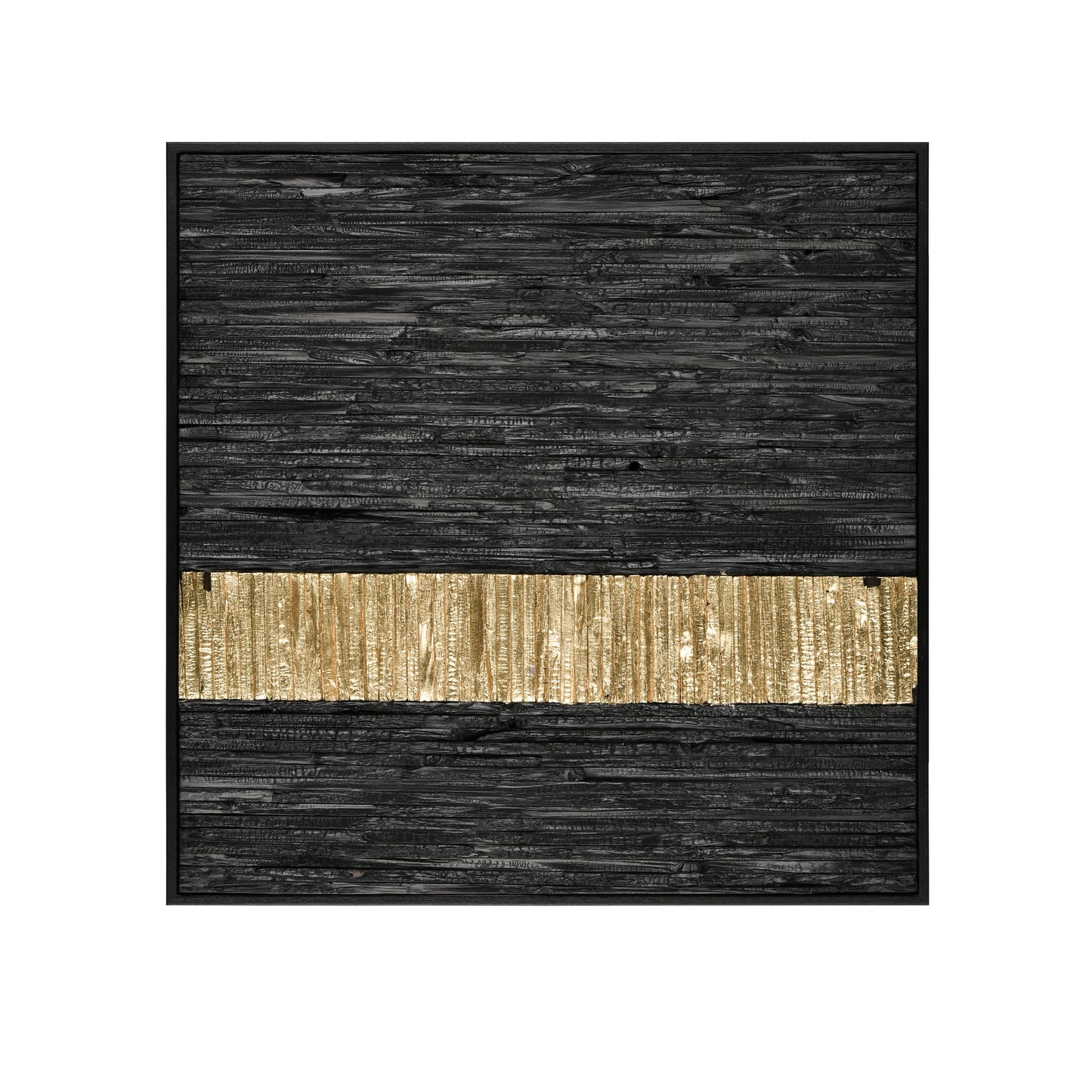 ELK SIGNATURE H0036-9736 Stripe Wood Dimensional Wall Art - Black