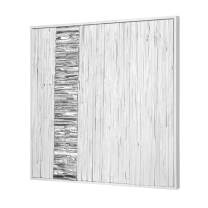 ELK SIGNATURE H0036-9737 Stripe Wood Dimensional Wall Art - White