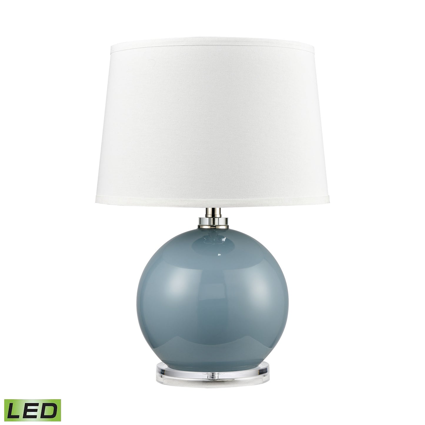 ELK SIGNATURE H019-7222-LED Culland 22'' High 1-Light Table Lamp - Blue - Includes LED Bulb