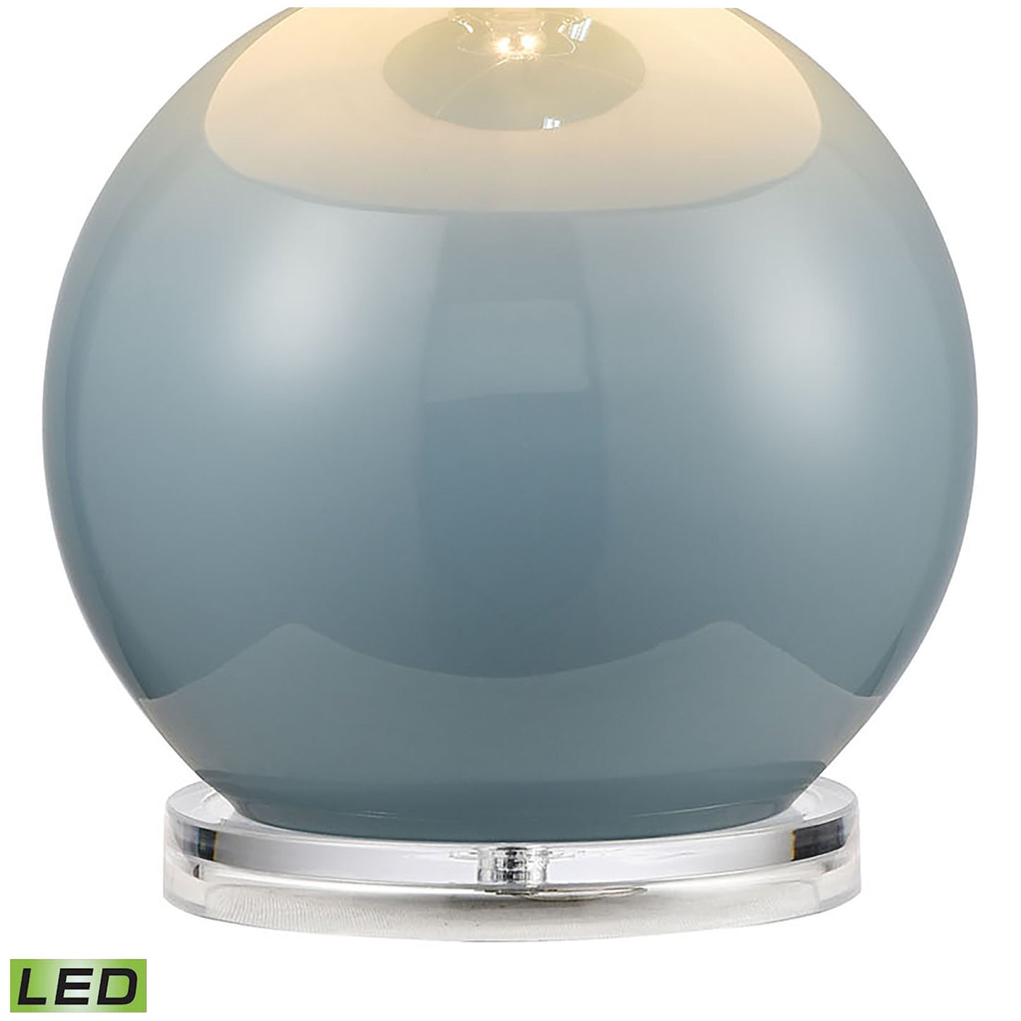 ELK SIGNATURE H019-7222-LED Culland 22'' High 1-Light Table Lamp - Blue - Includes LED Bulb