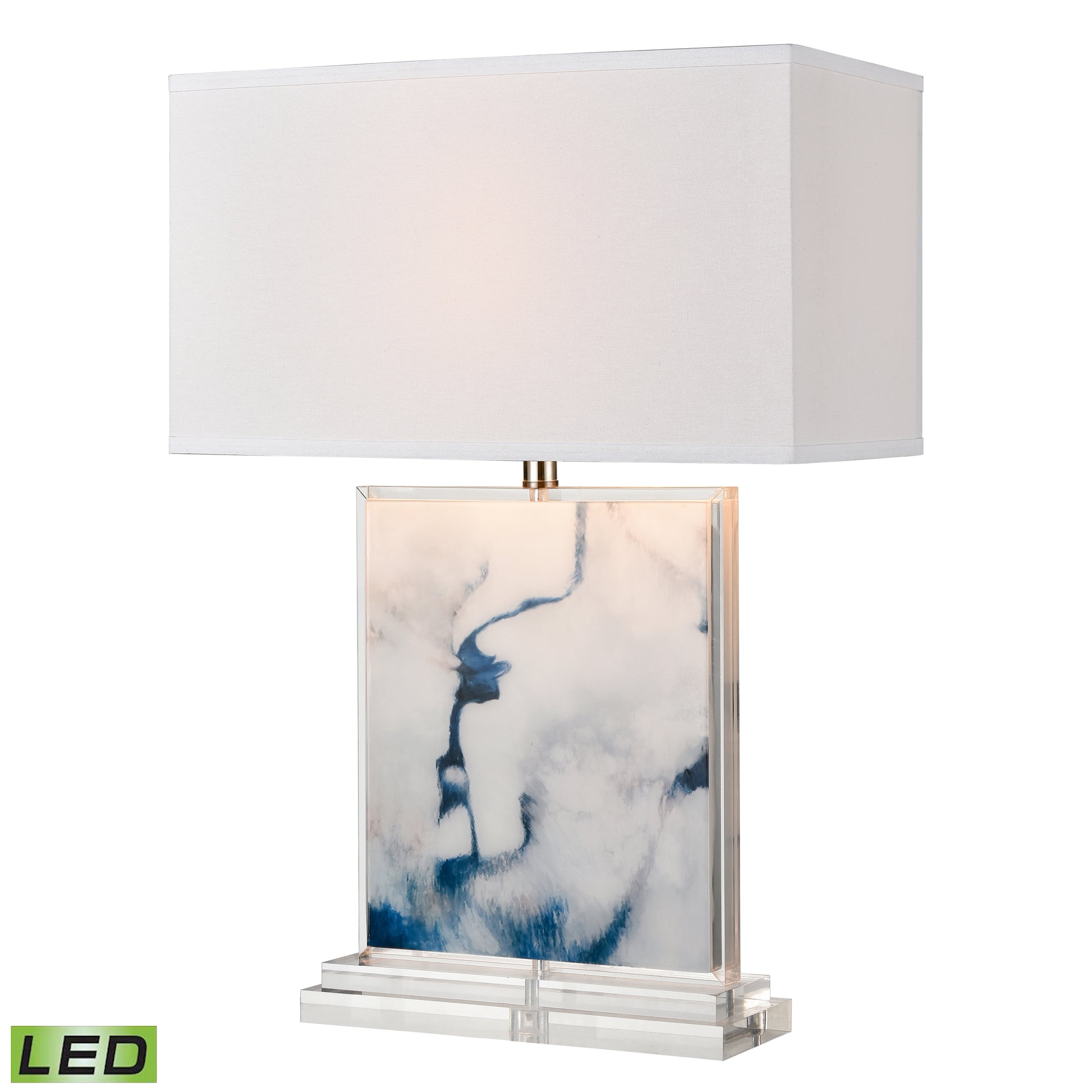 ELK SIGNATURE H019-7229-LED Belhaven 28'' High 1-Light Table Lamp - Blue - Includes LED Bulb