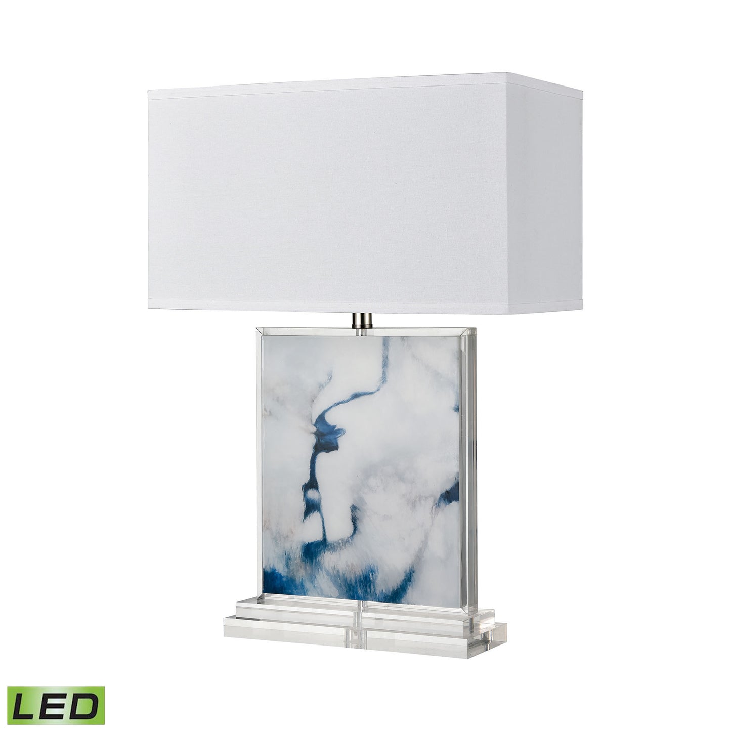 ELK SIGNATURE H019-7229-LED Belhaven 28'' High 1-Light Table Lamp - Blue - Includes LED Bulb