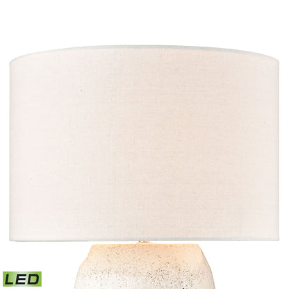 ELK SIGNATURE H019-7255-LED Abbeystead 23'' High 1-Light Table Lamp - White - Includes LED Bulb