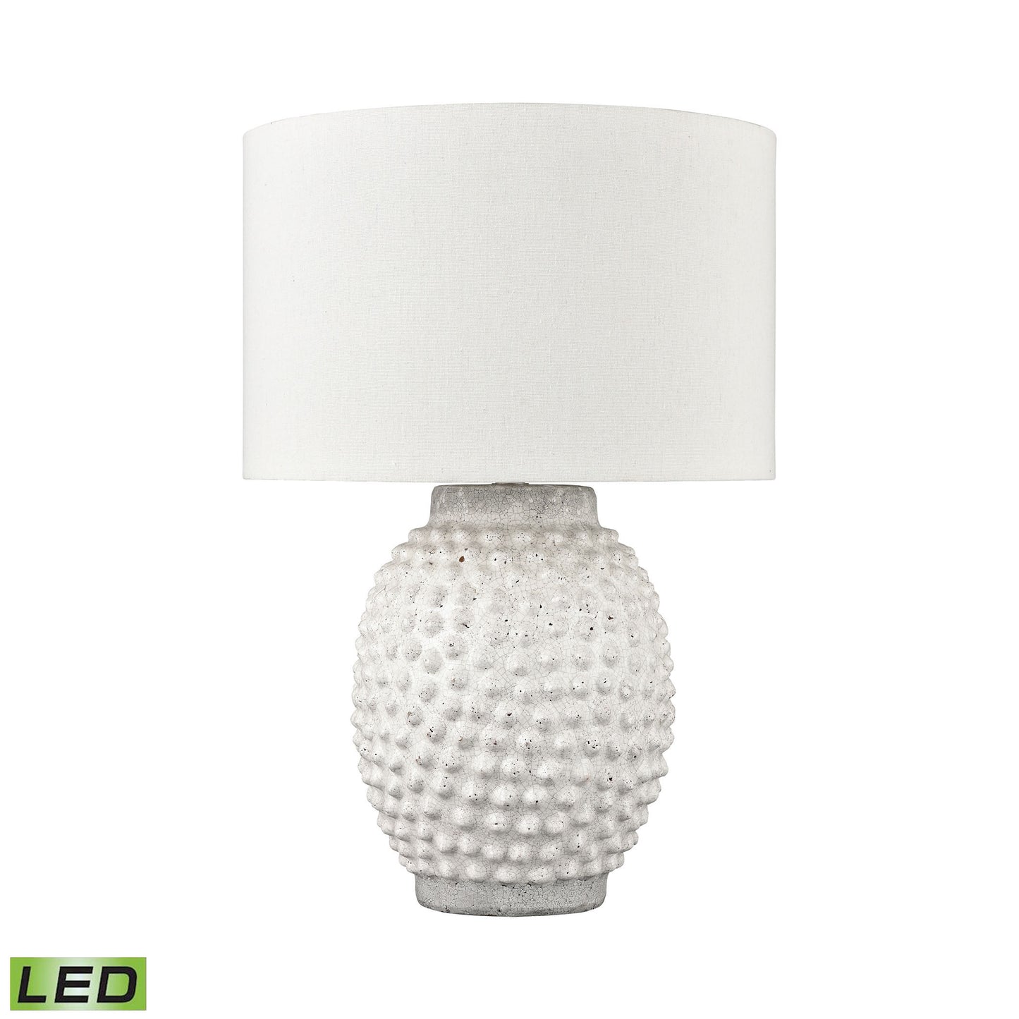 ELK SIGNATURE H019-7256-LED Keem Bay 24'' High 1-Light Table Lamp - White - Includes LED Bulb