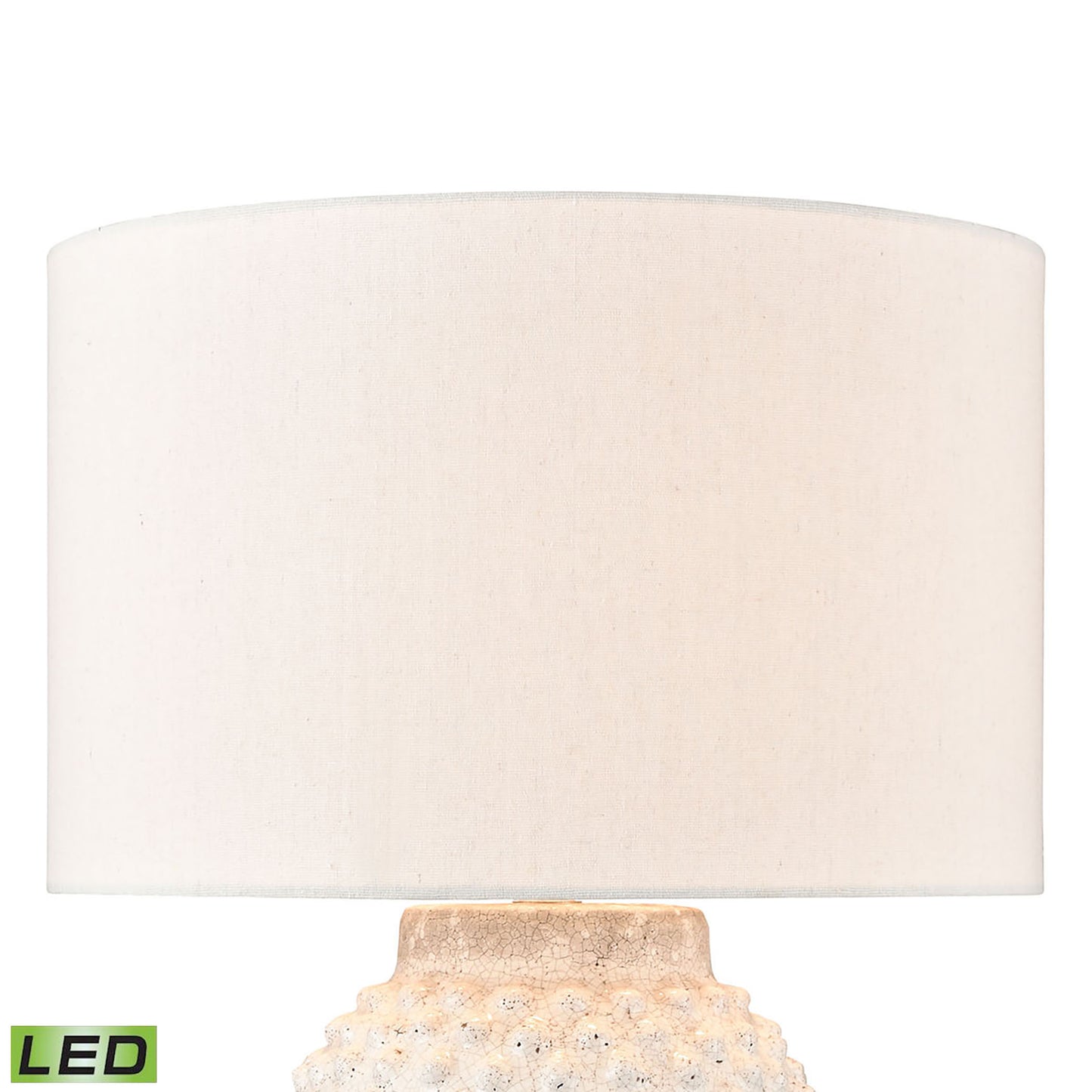 ELK SIGNATURE H019-7256-LED Keem Bay 24'' High 1-Light Table Lamp - White - Includes LED Bulb