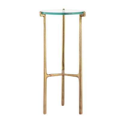 ELK SIGNATURE H0805-10878 Bump Out Accent Table - Aged Brass